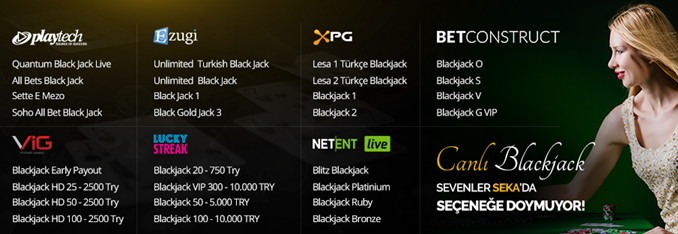 Canlı Blackjack Oyunları